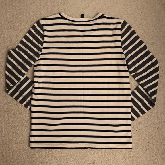 Long Sleeve Striped J.Crew Heart T EUC - Picture 2 of 3